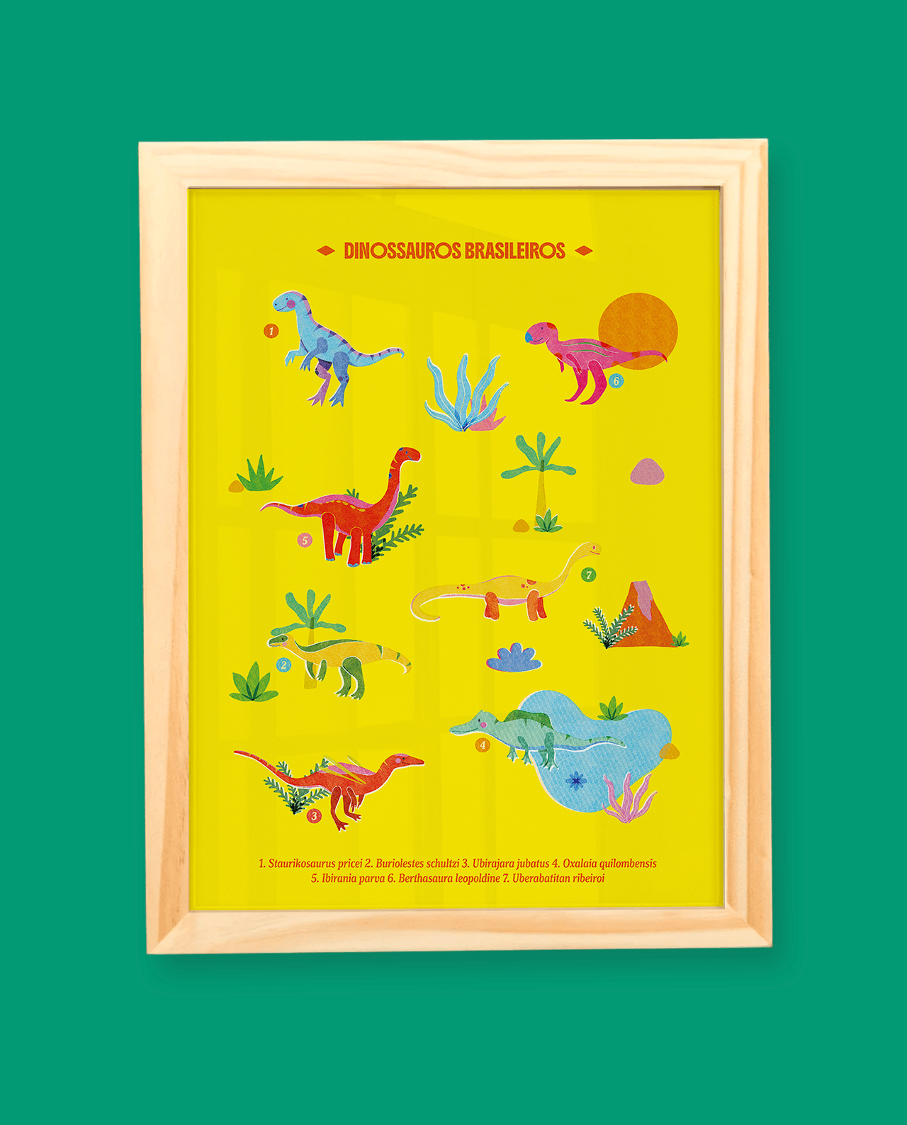 Pôster Dinossauros Brasileiros - Imagem 3